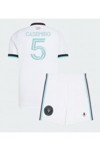 Inter Miami Casemiro #5 Jalkapallovaatteet Lasten Kolmas peliasu 2026-27 Lyhythihainen (+ Lyhyet housut)